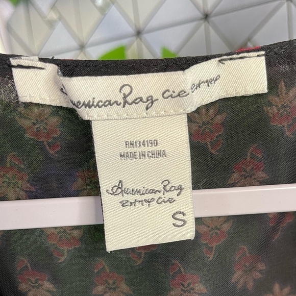 American Rag Women’s Small MIDI Floral Print Stretch Rouched Waist Flowy Dress - Picture 6 of 14